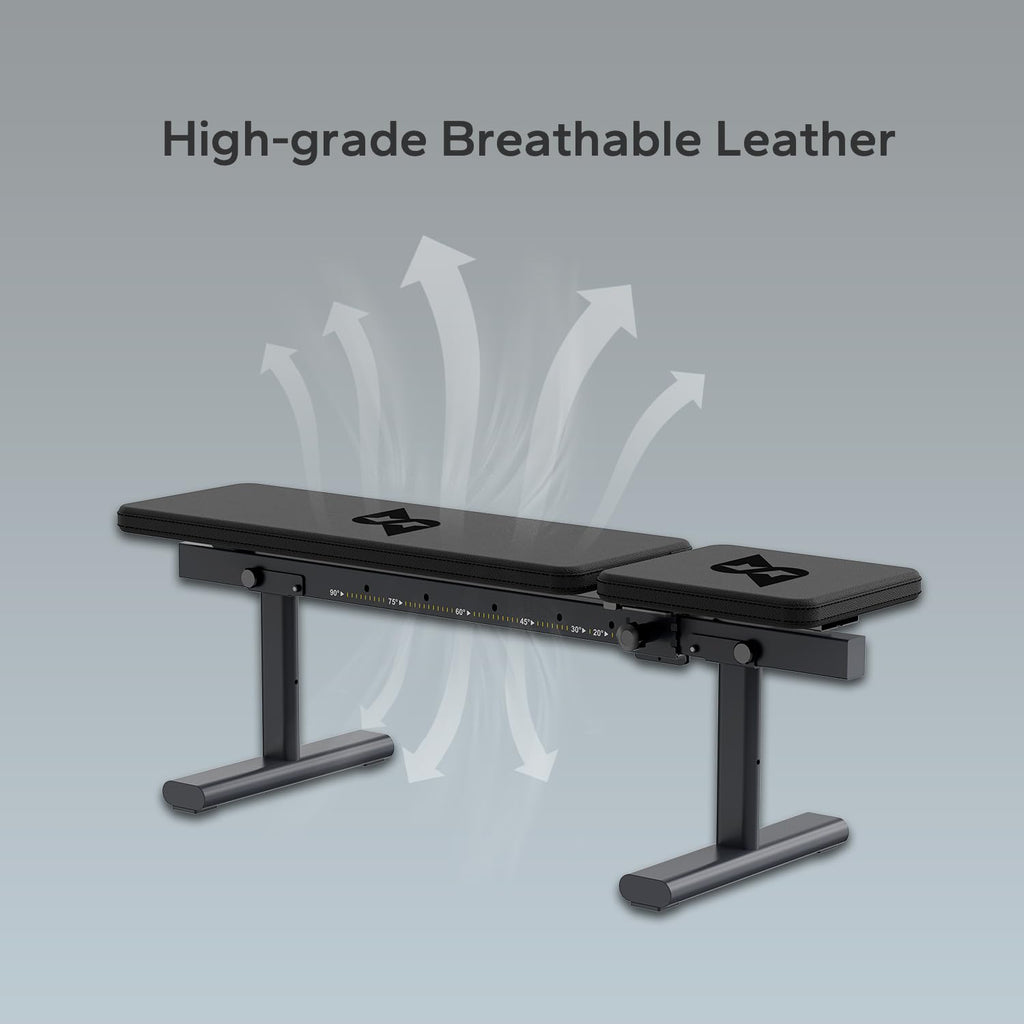 Speediance Adjustable Weight Bench, Foldable Workout Bench for Home Gym Use, Weight Bench with 881 LBS Weight Capacity-Black