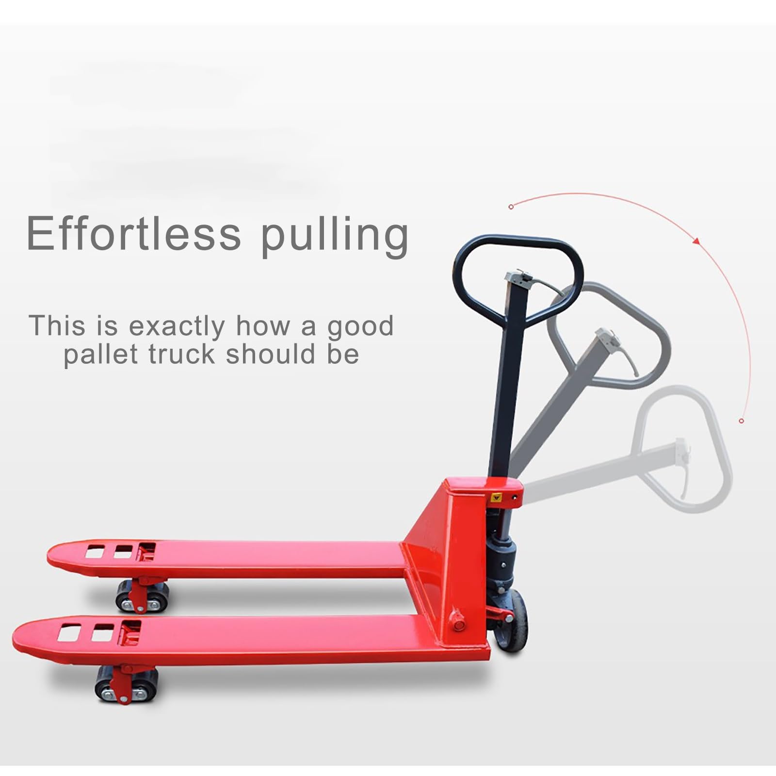 Manual Pallet Jack 3-Ton Capacity, Industrial Pallet Truck 48×27in Fork Size Standard Heavy Duty Hand Trucks(122x68.5x65cm)