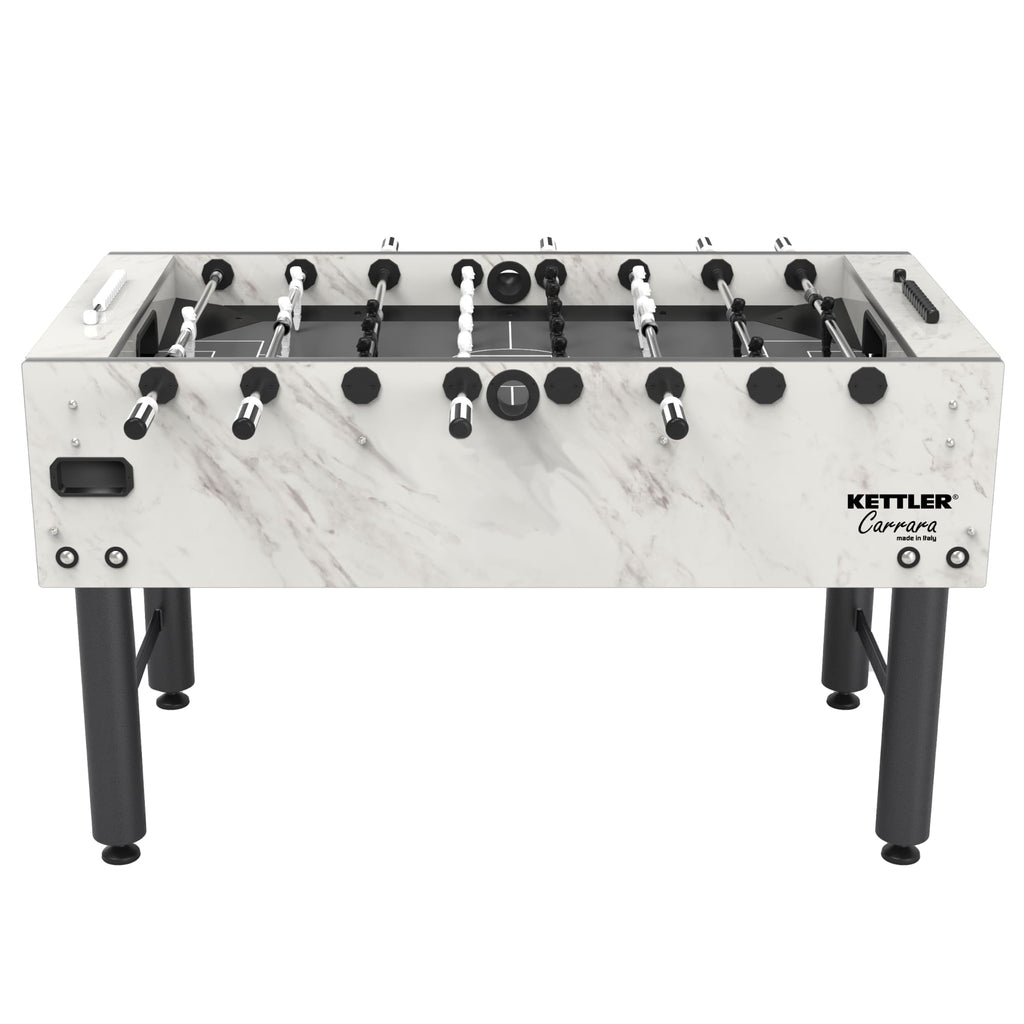 KETTLER Carrara Outdoor Foosball Table with 360 Degree Goalie Rotation, 5 Resin Balls, 5 Cork Balls and Premium Storage Cover