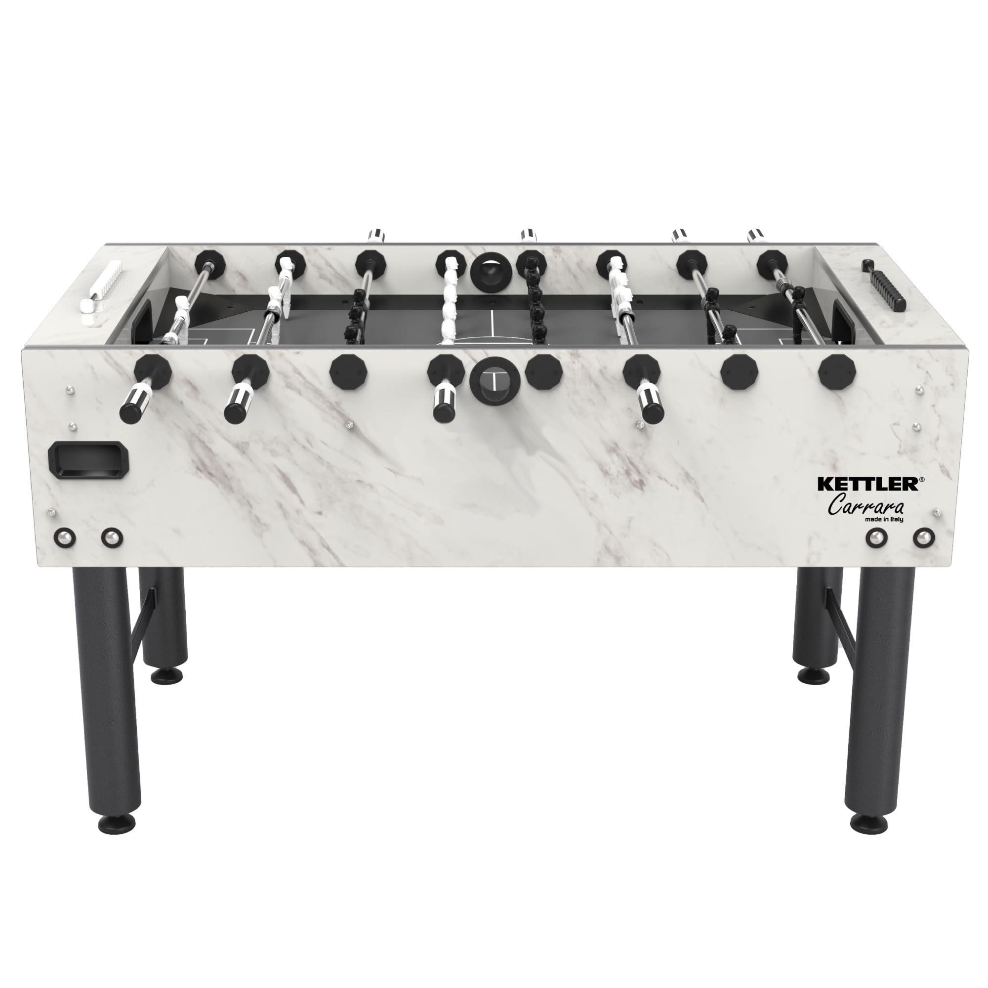 KETTLER Carrara Outdoor Foosball Table with 360 Degree Goalie Rotation, 5 Resin Balls, 5 Cork Balls and Premium Storage Cover