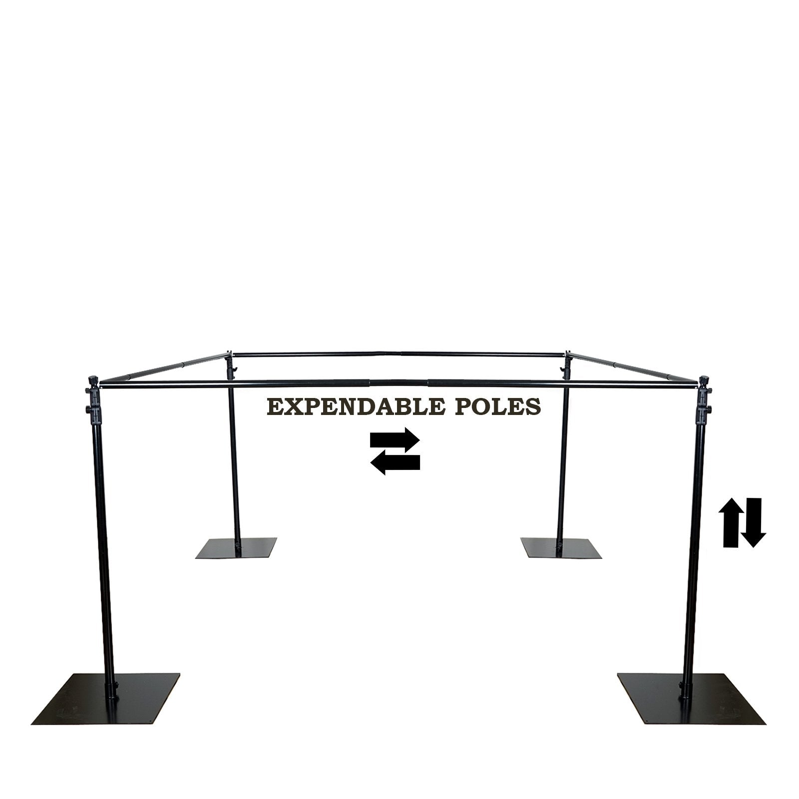 Balsa Circle 10 ft Adjustable 4 Post Height Canopy Chuppah Mandap Hardware Kit Outdoor Wedding Decorations Photo Booth Photography Party Supplies
