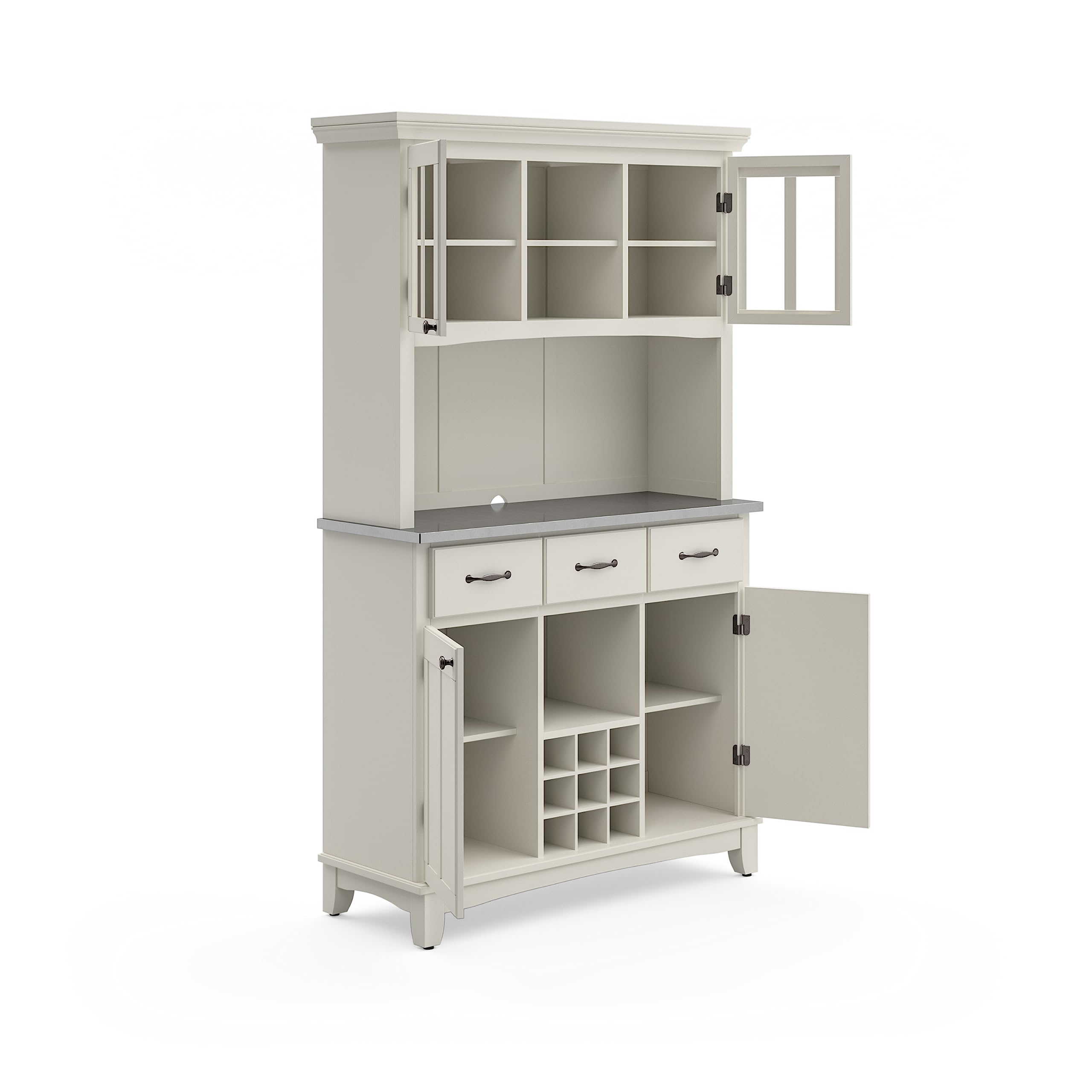 homestyles Server sideboards-buffets-credenzas, Hutch, Off White