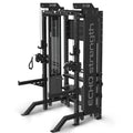 Commercial Functional Trainer Cable Machine with Dual Weight Stacks Power Cage Squat Rack Cable Crossover Exercise Machine with Pulley System All in One Home Gym Systems, Model B