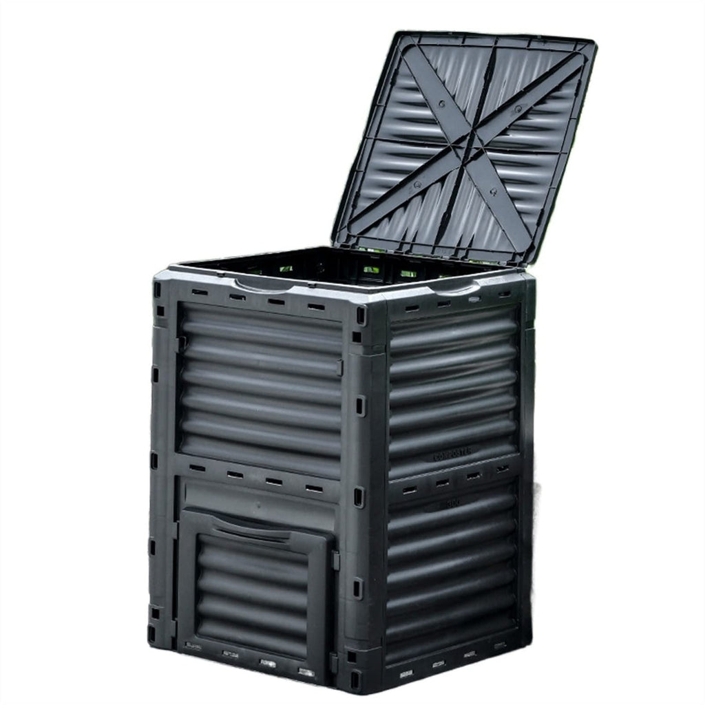 Kitchen Compost Bin, Garden Compost Bin from BPA Free Material -80 Gallon(300 L) Large Compost Bin Aerating Outdoor Compost Box Easy Assembling, Lightweight, Fast Creation of Fertile Soil ,Indoor Comp