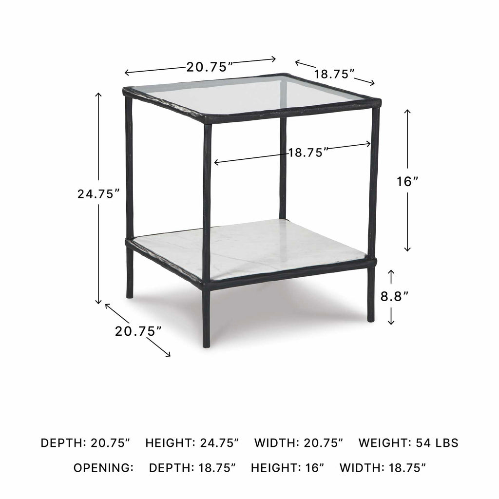 Signature Design by Ashley Ryandale Contemporary Accent Table, Antique Black