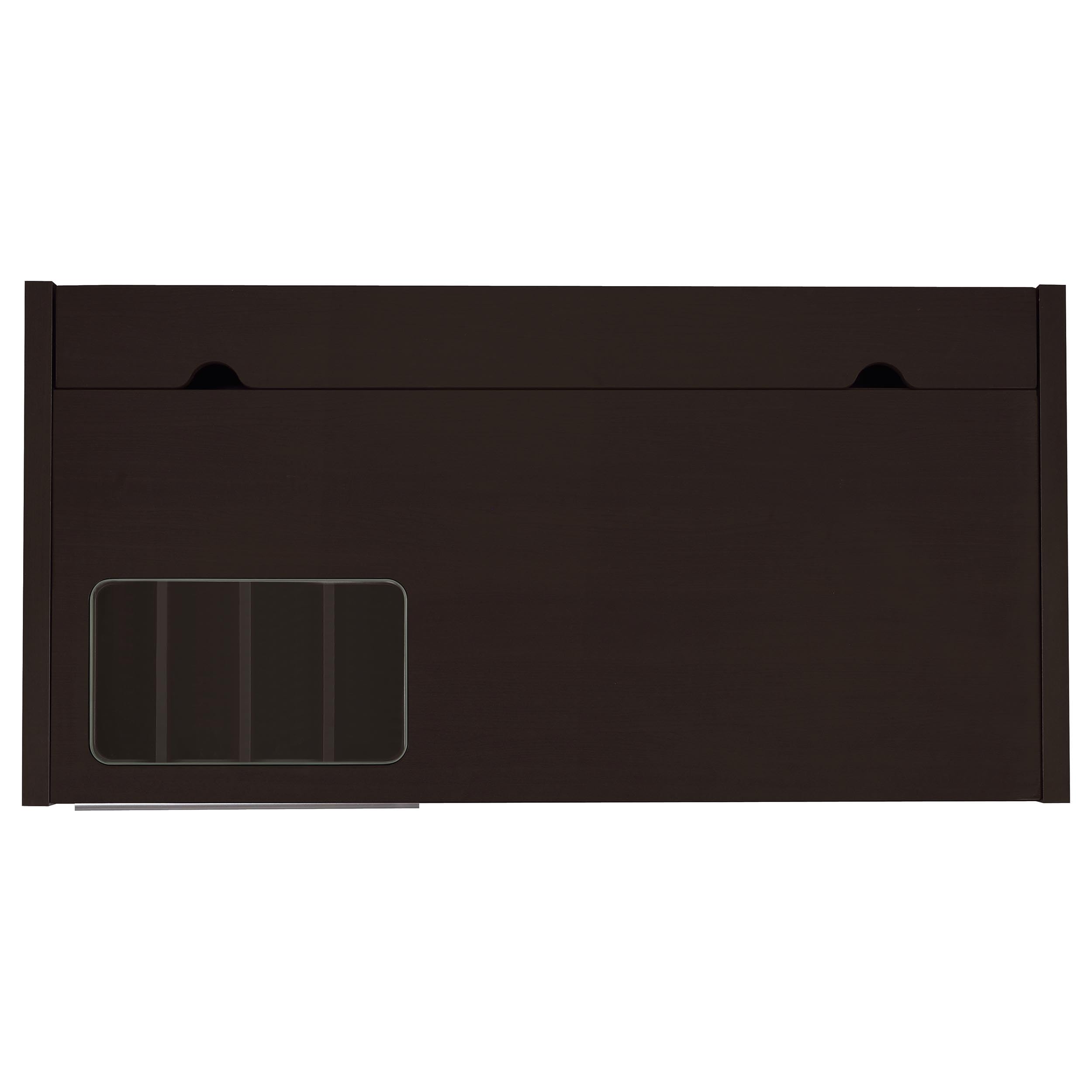 Coaster Home Furnishings - Halston - Engineered Wood - 47-Inch Computer Desk with Drawers, Door Cabinet & Lift-Top Storage, Tempered Glass Top, Contemporary Style - Home Office - Cappuccino - 800702