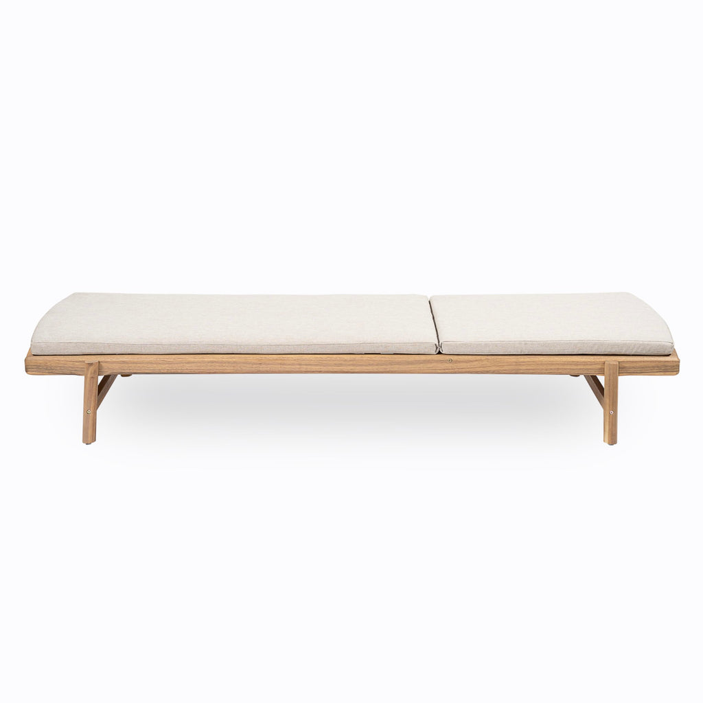 Christopher Knight Home Brolen Acacia Wood Chaise Lounge Chair Outdoor Set of 4, Patio Outdoor Chaise Lounge with Cushions, Adjustable Backrest Lounge Sofa, Wooden Sunbathing Pool Lounger, Teak+Beige