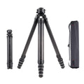 Falcam TreeRoot F38 Pro Carbon Fiber Tripod, 61" Quick Lock Travel Tripod with 360° Ball Head, 5kg Load, F22 Interfaces, 1/4" Screw, Carry Strap Holes for DSLR, Mirrorless, and Video Cameras