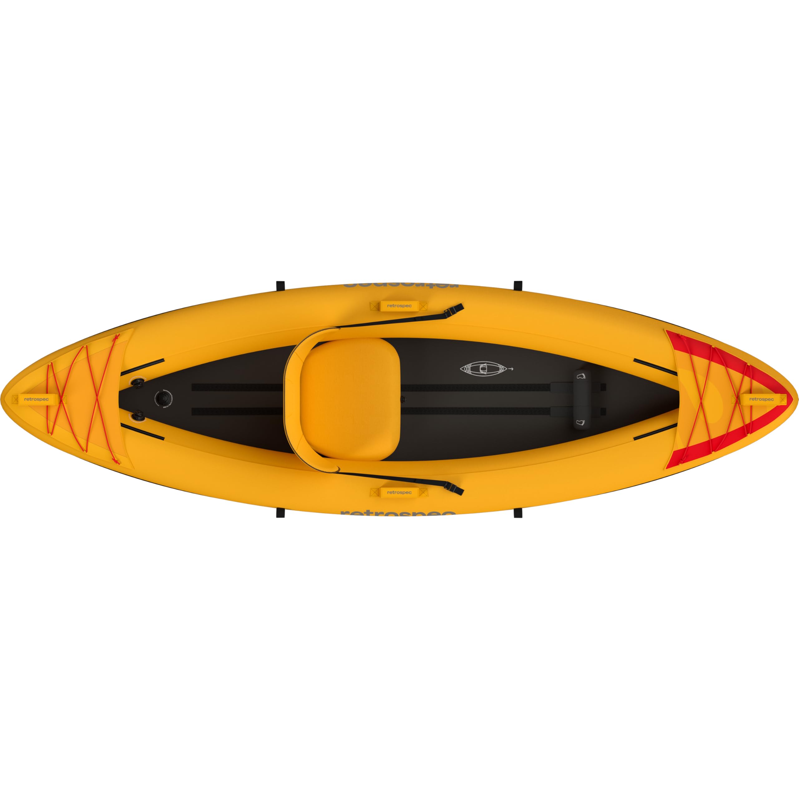 Retrospec Coaster Single & Tandem Inflatable Kayak for Adults - Blow Up Kayak, 220 & 440lb Capacity, Portable Lightweight Kayak with Paddle, Pump & Carry Bag
