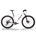 SAVADECK Carbon Fiber Mountain Bike with Shimano Deore M6100 12-Speed, MTB Bicycle with Hydraulic Disc Brakes(White, 27.5 * 15)