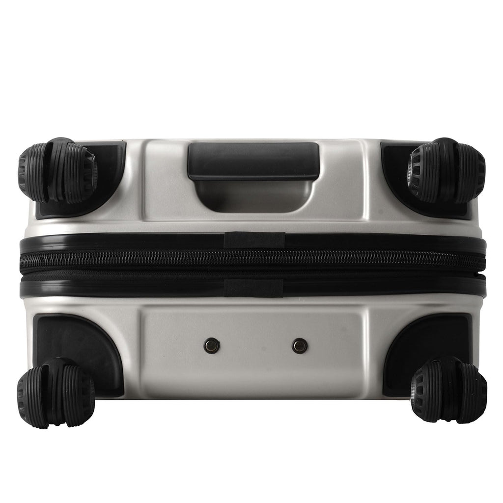 Traveler's Choice Art of Travel Hardside Expandable Luggage with Spinner Wheels, Silver