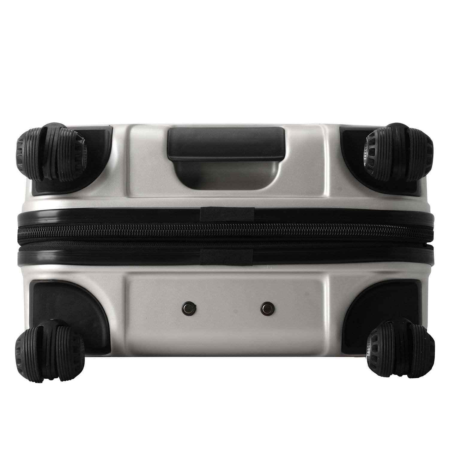 Traveler's Choice Art of Travel Hardside Expandable Luggage with Spinner Wheels, Silver