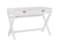 Linon Connor White Writing Desk with Two Drawers
