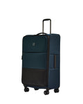 ANTLER - Soft Stripe Large Luggage - 31" Softside Suitcase, Durable, Lightweight & Expandable, 4 Spinner Wheels - Adjustable Handle, TSA Lock, Indigo Blue