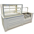 FixtureDisplays 60" Countertop Dry Bakery Display Case with 2 Adjustable Glass Shelves, Stainless Steel, 19 cu. ft. Capacity WS-345ITD6026-NPF