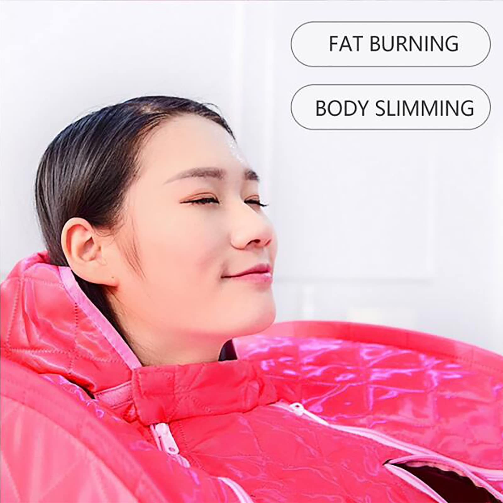 DKDZZXHUS Lightweight Indoor Sauna Tent Portable Steam Sauna Spa Timer 99 Minutes Steam Sauna with Remote Control and 5 Adjustable Levels