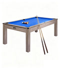 Garvee 7FT Professional Pool Table Set for Adults, Billiard Table Set with Complete Accessories - Rustic Grey Game Table with Black Cloth,Ideal for Home Game Room & Parties