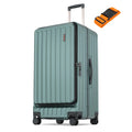 CENSIEN Checked Luggage, Large Suitcase 29 Inch Trunk Luggage with Spinner Wheels, Lightweight ABS+PC Hard Shell with Aluminum Frame, Top Opening, TSA Lock (Green, 1PC)