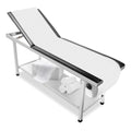 FAFAGLGL Adjustable Patient Treatment Table，Doctor Bed with Folding Legs is Stable and Durable，Folding Medical Exam Table Holds 500 lbs，for Clinical Examination 、Massage Table、Spa Beds、Beauty