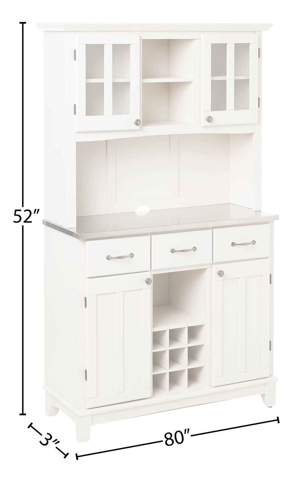 homestyles Server sideboards-buffets-credenzas, Hutch, Off White