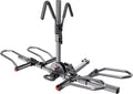 KYX 220 lb Hitch Mounted E-Bike Rack, 2-Bike Rack Platform Style for Cars Trucks SUVs Minivans, fits MTB Gravel Road Bike with Up to 5-inch Fat Tire Carrier Rack - 2" Hitch Receiver (Aluminum)