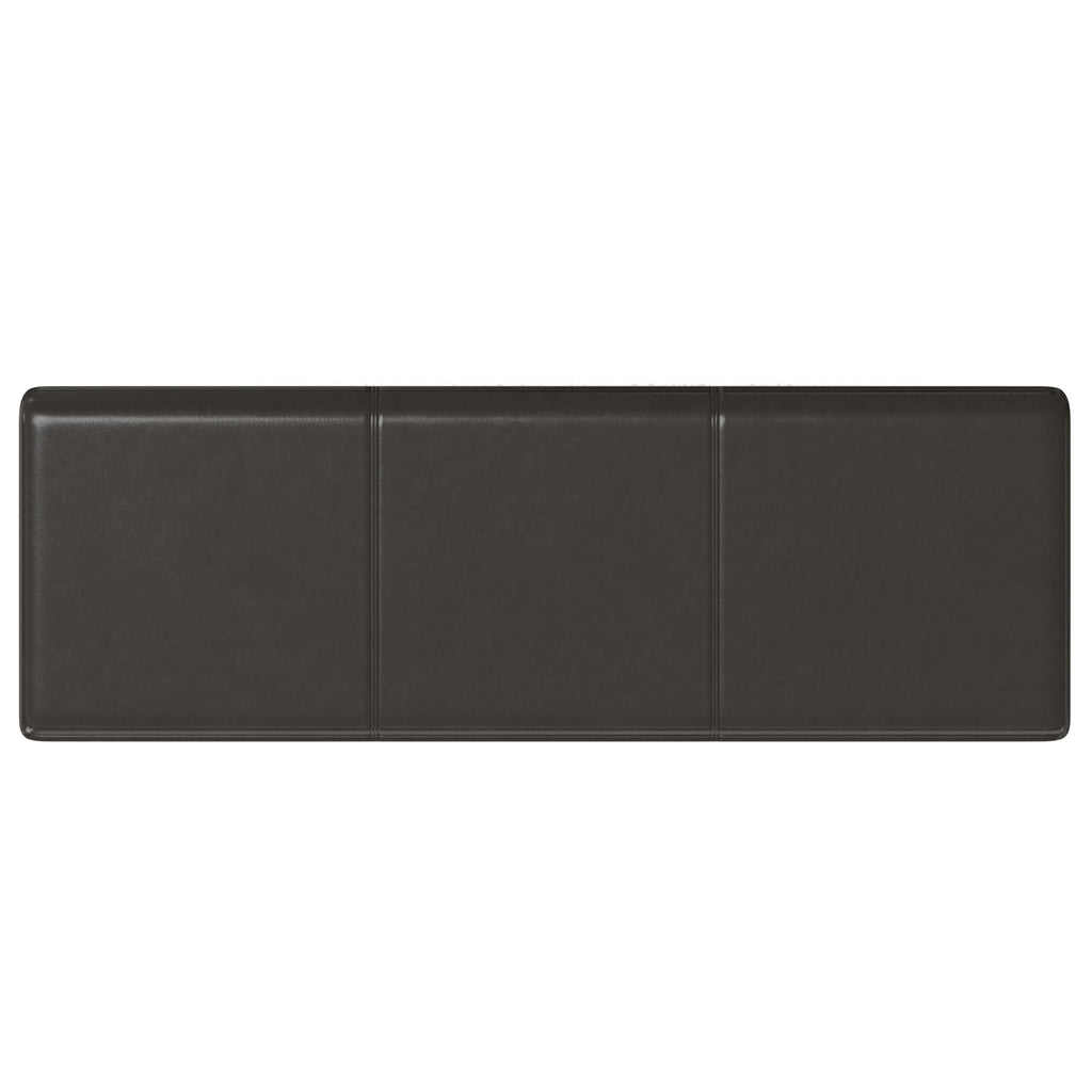 SIMPLIHOME Avalon Extra Large Storage Ottoman Bench - 54 inch Wide Upholstered Vegan Leather Rectangular Lift-Top Ottoman in Tanners Brown, Contemporary Bench for Living Room with Hidden Storage