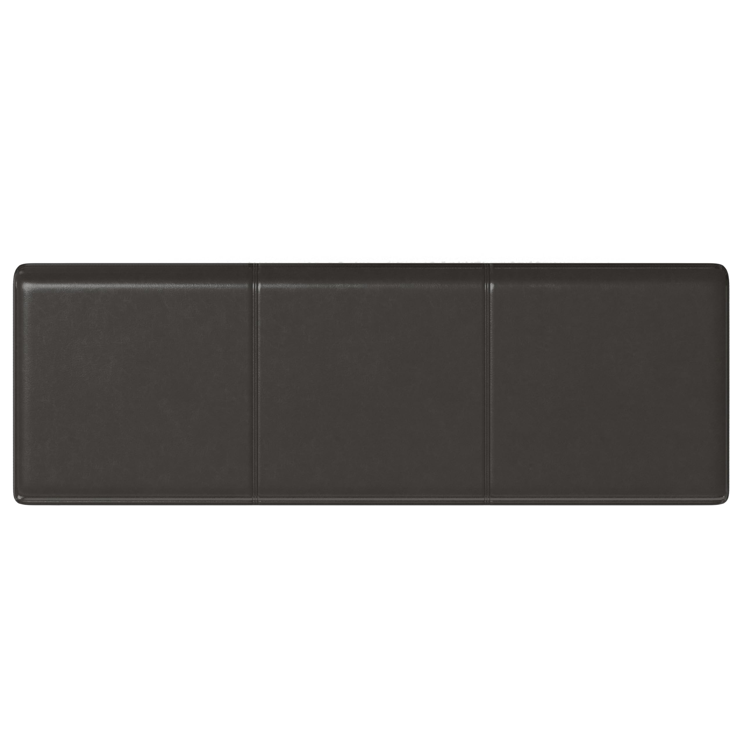 SIMPLIHOME Avalon Extra Large Storage Ottoman Bench - 54 inch Wide Upholstered Vegan Leather Rectangular Lift-Top Ottoman in Tanners Brown, Contemporary Bench for Living Room with Hidden Storage