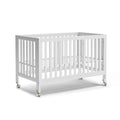 MAMAZING EvoNest Baby Crib, 11 in 1 Convertible Crib with Wheels, 100% New Zealand Wood Growing Bed, Full Size Crib for Baby, 4 Adjustable Mattress Height, White