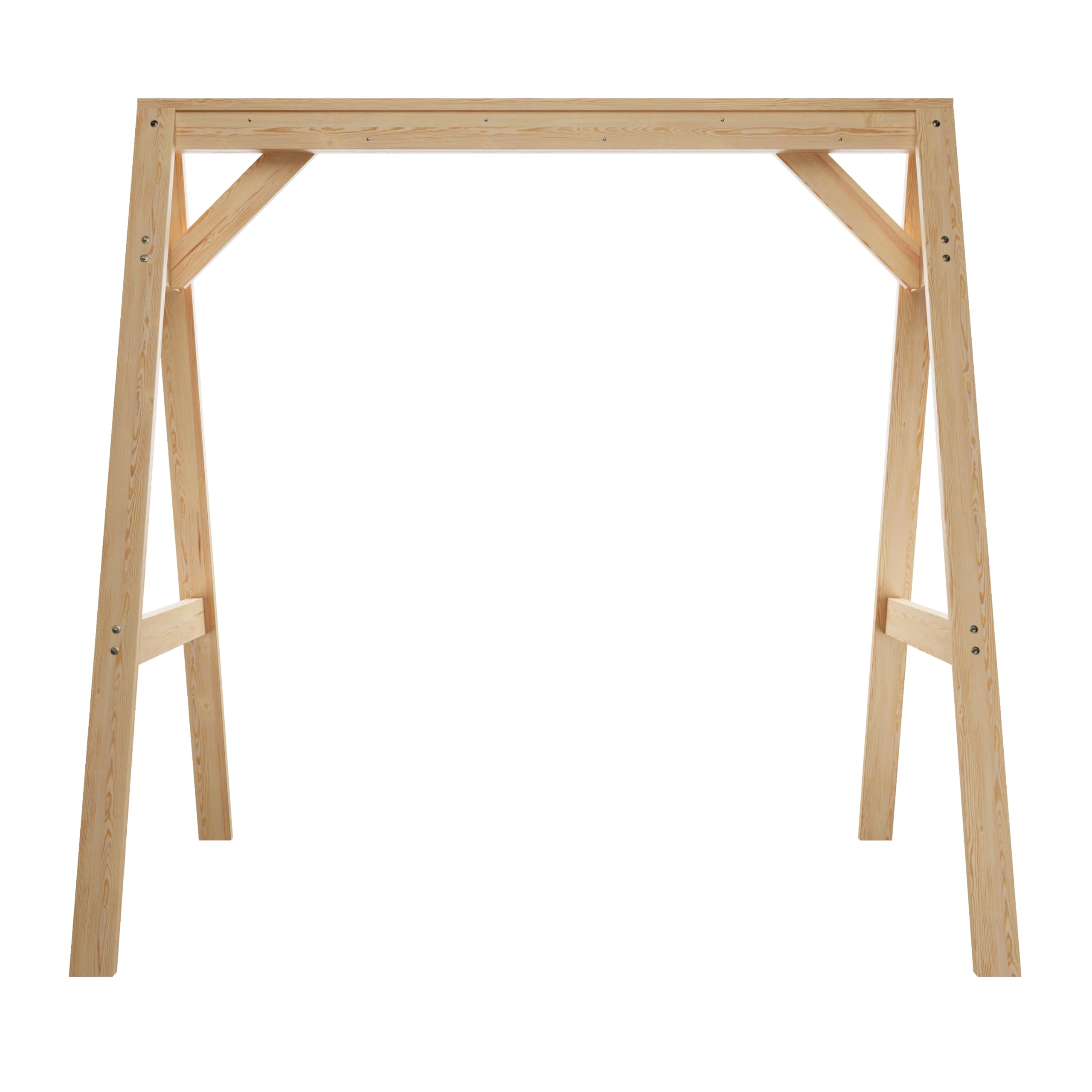 Amish Casual 4/5 Foot A-Frame Porch Swing Stand in Unfinished - Treated Wood Outdoor Stand for Swings, Made in The USA by Amish Craftsmen