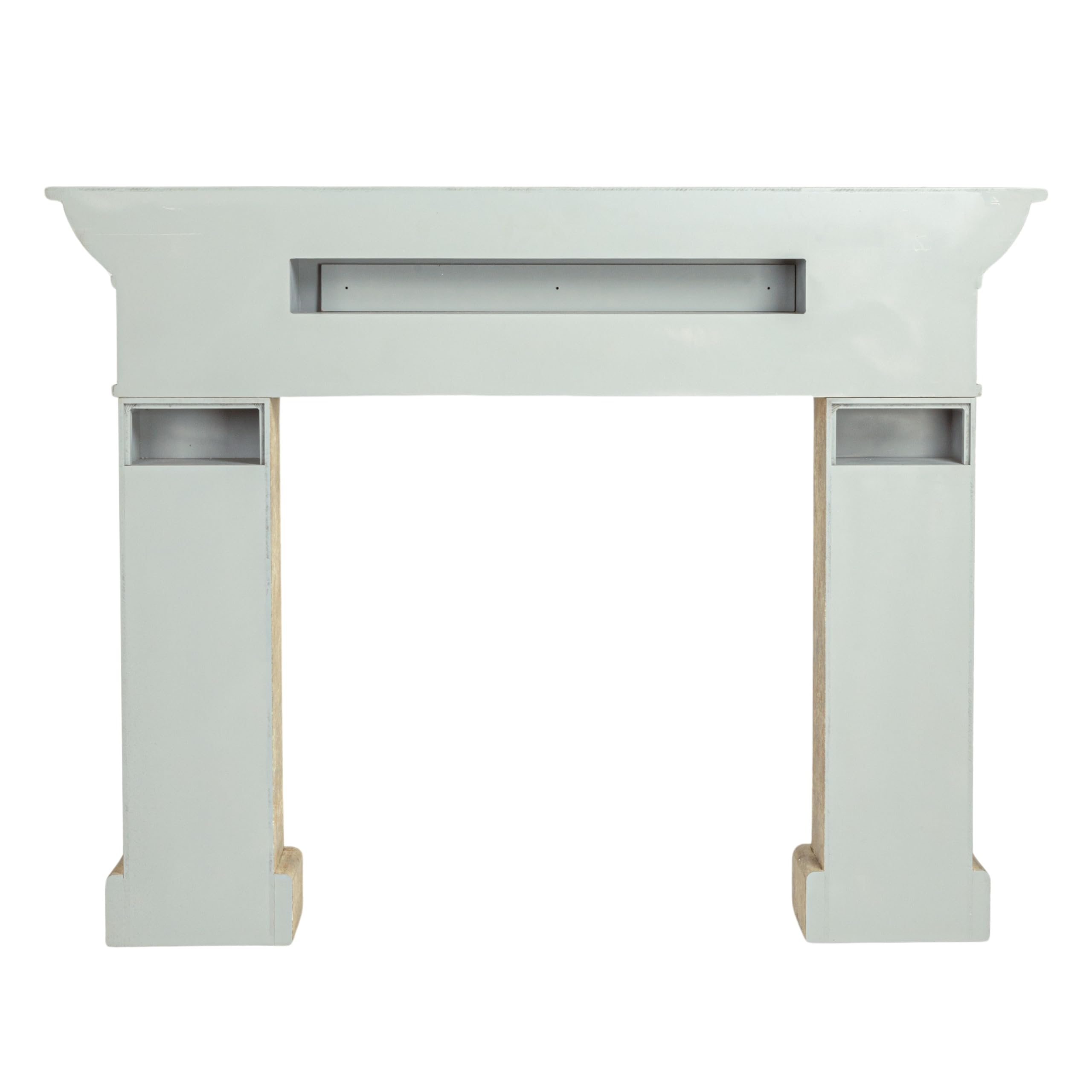 Creative Co-Op Monolith Decorative Fireplace Mantel, Antique