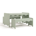 Storkcraft Casablanca Montessori Indoor Kids Table & Bench Set – Premium Kids Activity Table and Bench Set, Toddler Furniture for Crafts and Snack Time, Durable & Easy-to-Clean Surface (Sage)
