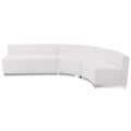 Flash Furniture HERCULES Alon Series White LeatherSoft Reception Configuration, 3 Pieces