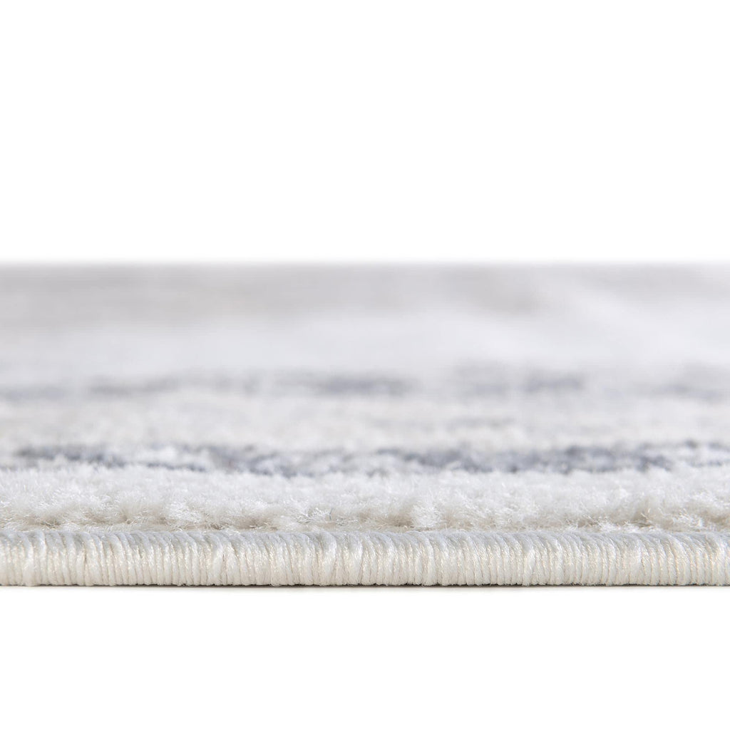 Unique Loom Parker Collection Area Rug - Merakli (10' x 14' Rectangle, Ivory/ Black)