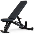 Rep Nighthawk Adjustable Weight Bench | Home Gym Incline Decline Flat Workout Bench | Heavy Duty Fitness and Strength Training Equipment | Foldable Space Saving Design, Metallic Black