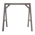 Amish Casual 4/5 Foot A-Frame Porch Swing Stand in Semi Solid Grey Stain - Treated Wood Outdoor Stand for Swings, Made in The USA by Amish Craftsmen