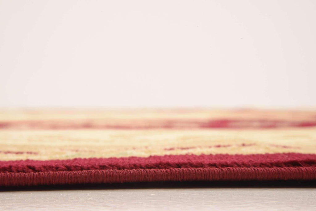 Unique Loom Versailles Collection Traditional Classic Floral Motif Area Rug (8' 0 x 11' 4 Rectangular, Burgundy/ Ivory)