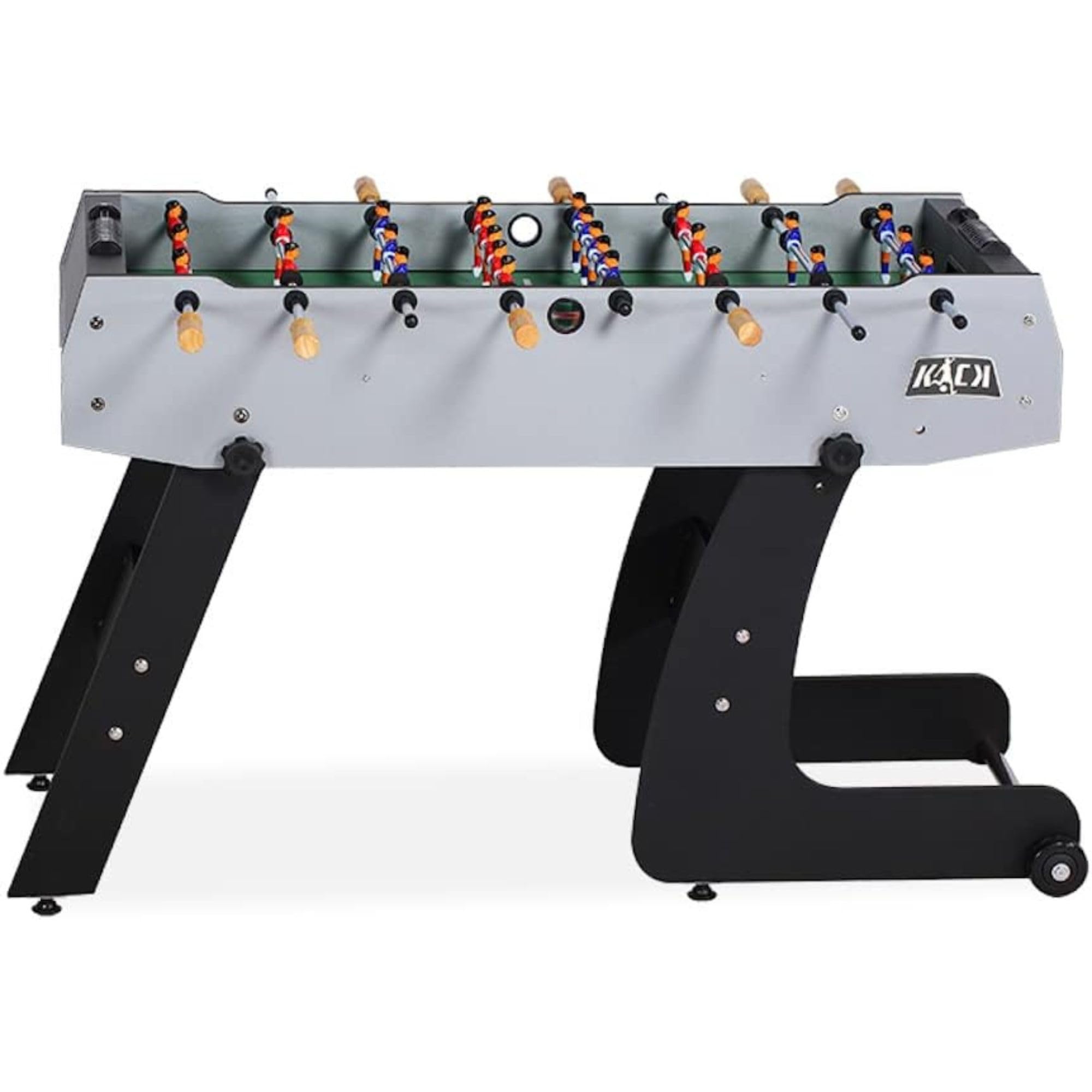 KICK Monarch 48" Folding Foosball Table (Gray) – Compact Indoor Game Table