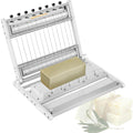 Soap Making Molds,Adjustable Multi-Wire Handmade Soap Cutter Machine – 2/2.5/3cm Thickness for Loaf Soap, Candles, Cheese, Butter & DIY Projects