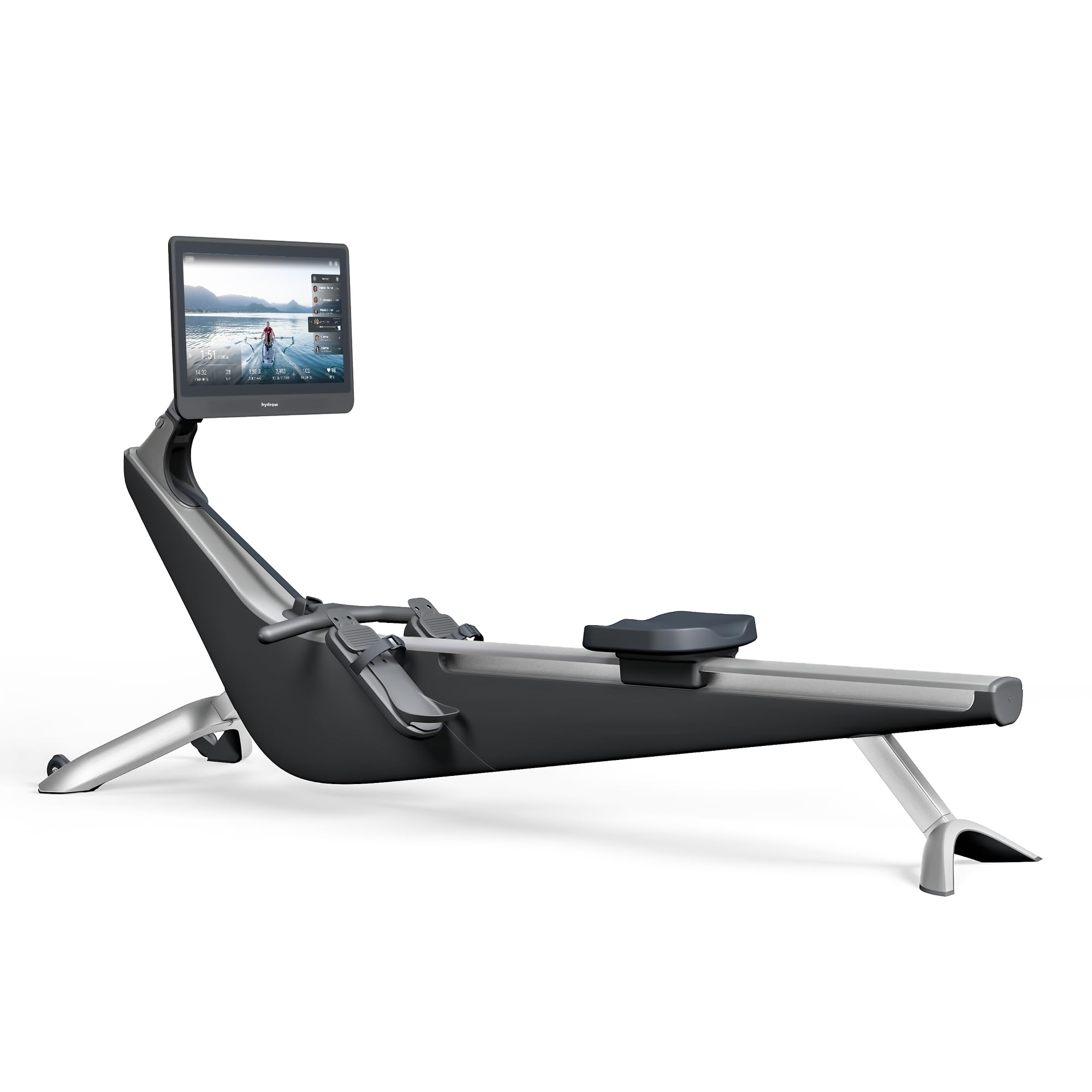 Hydrow Origin Rowing Machine with Immersive 22" HD Rotating Screen - Stows Upright | Live and On-Demand at-Home Workouts, Membership Required