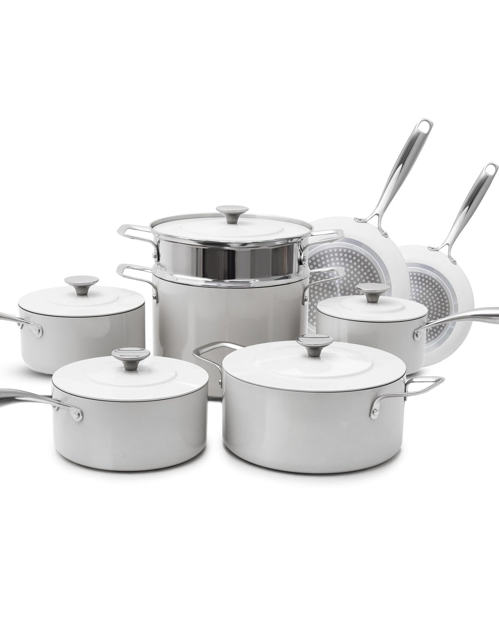 Nuwave Lux 13-Piece Premium Cookware Collection, Next-Generation G11 Duralon Blue Ceramic Nonstick, Ultra Durable, PFAS-Free, Lightweight & Works on All Cooktops