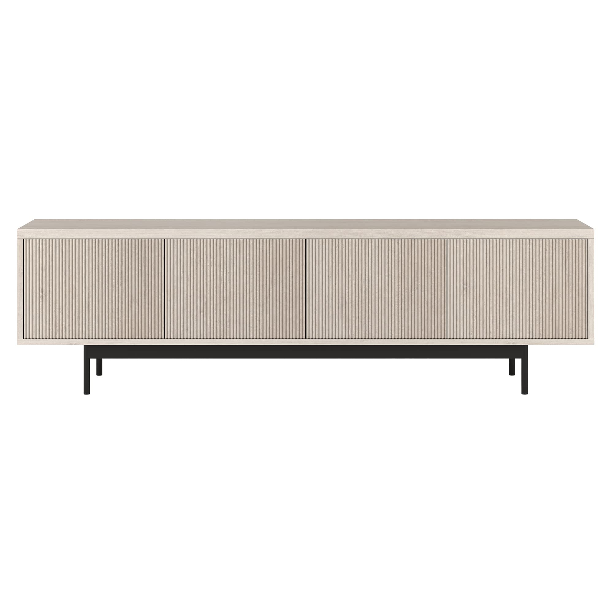 Henn&Hart Whitman, 70'' Rectangular TV Stand, Alder White