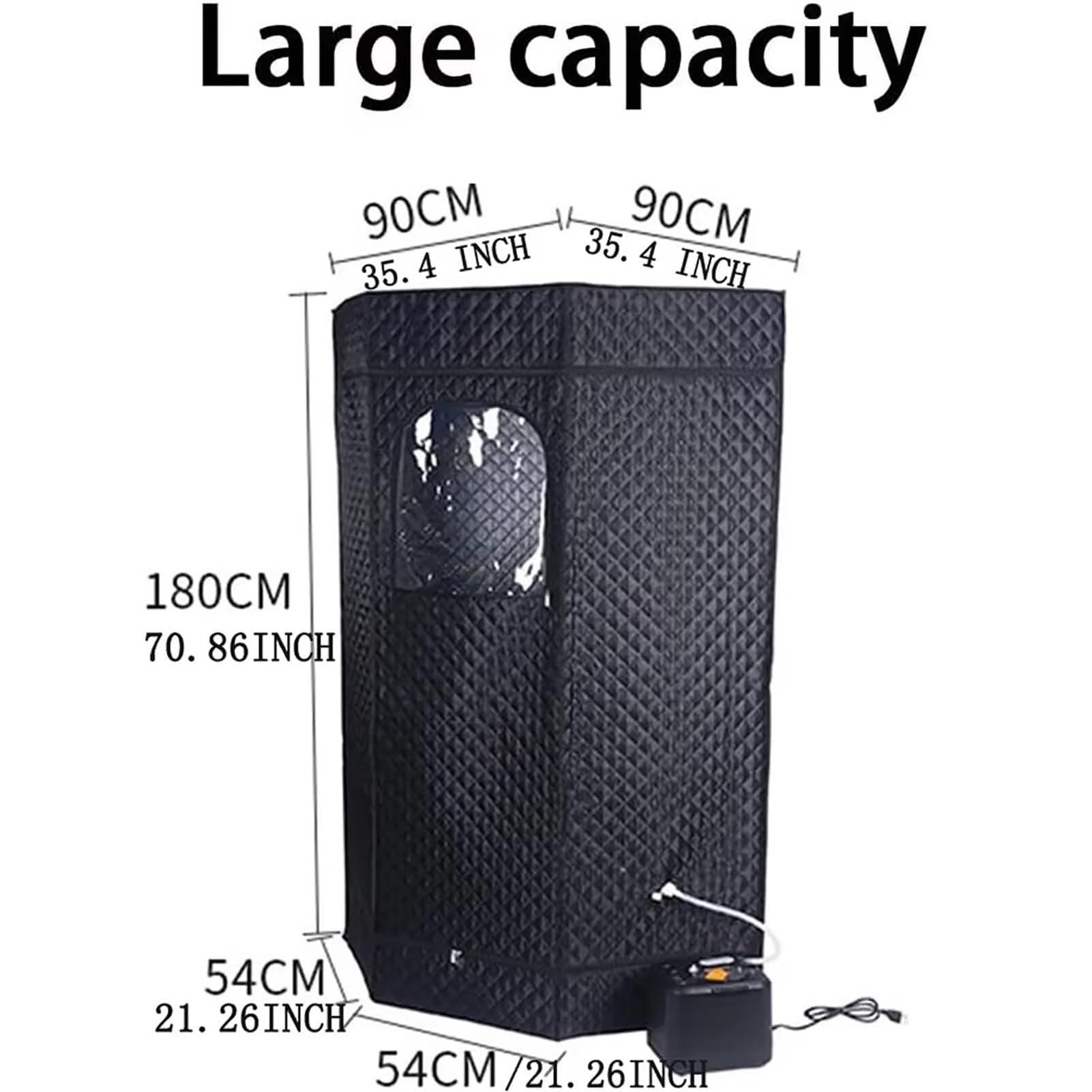 YXKJZHF Portable Steam Sauna Box, Personal Sauna Tent Kit for Home Spa, Indoor Sauna Relaxation with Steam Generator