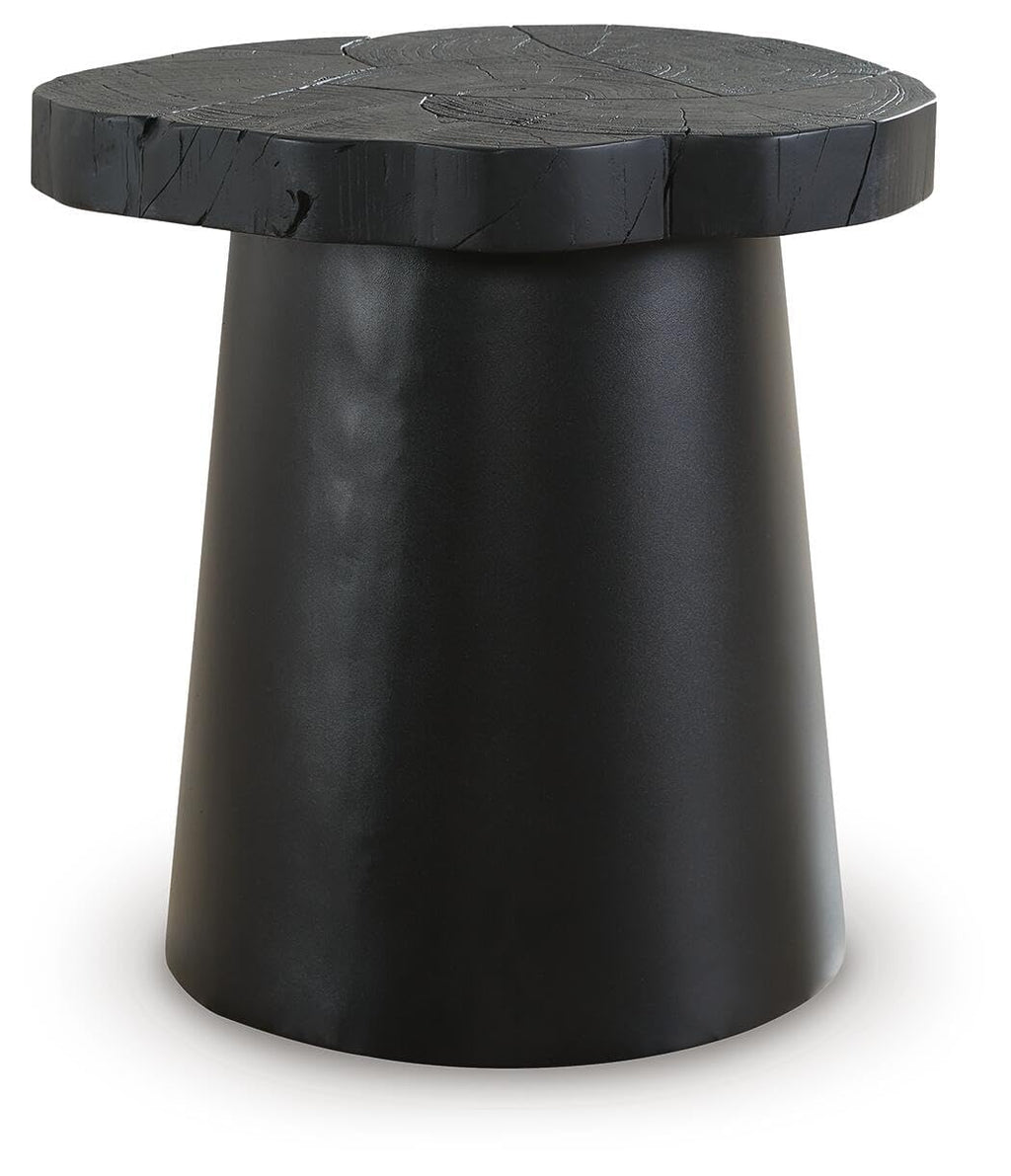 Signature Design by Ashley Wimbell Contemporary Tapered Base End Table, Black
