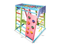 Avenlur Magnolia Indoor Playground 7-in-1 Jungle Gym Playset for Kids 2-6yrs - Slide, Climbing Wall, Rope Wall Climber, Monkey Bars, Swing - Waldorf and Montessori Style Wooden Climb Set.