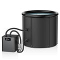 1/3 HP Cold Plunge Chiller & Ice Bath Tub Kit, Ice Bath Chiller with External Filter & Pump, 100Gal Ice Pod, Round Ice Plunge Tub, Cold Plunge Tub with Water Chiller for Cold Therapy