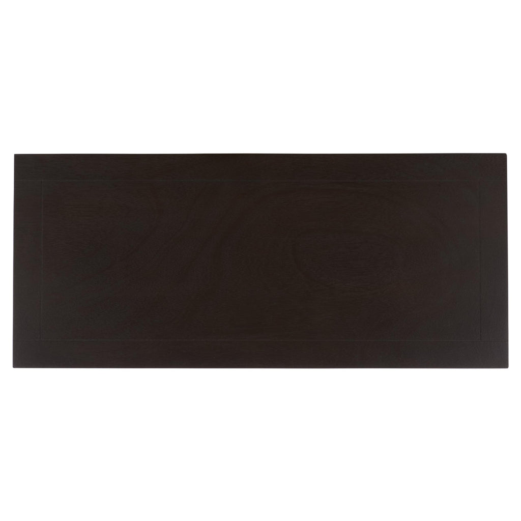 SAFAVIEH Furniture - Herman 2-Drawer Storage Unit - Dark Chocolate - Solid Wood - Classic Storage Design - Ideal for Living Room, Entryway, 29" W x 13" D x 27.5" H - Fully Assembled (AMH5702H)