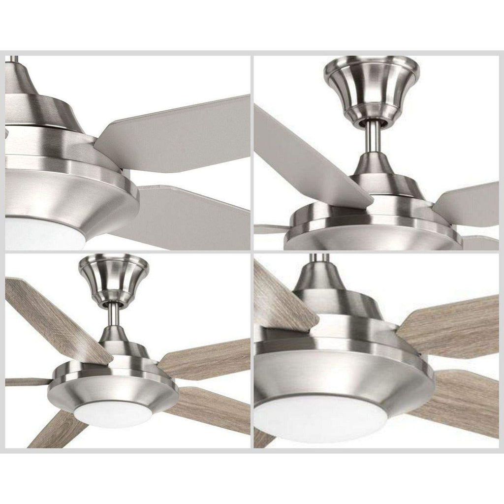 Progress Lighting Signature Plus II Collection 54'' LED Five Blade Fan