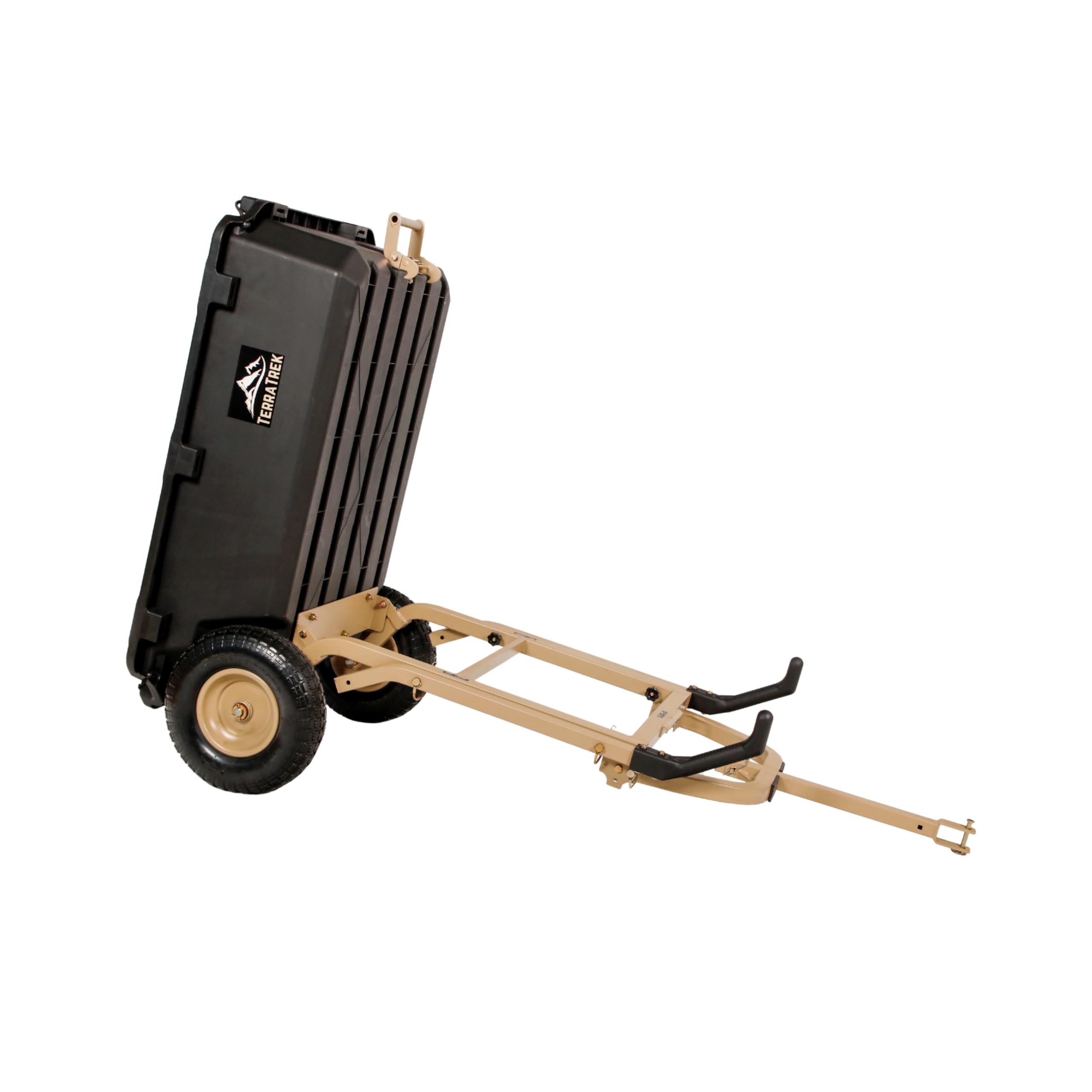 TerraTrek Heavy-Duty Garden Cart on Wheels – 7 Cu. Ft. 2-in-1 Utility Wagon & Wheelbarrow, Push or Tow Design, 600 lb. Capacity, All-Terrain Utility Cart with 13" No-Flat Wheels