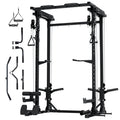 MAJOR FITNESS Drone3 Power Rack, 2500lbs Multi-Function Home Gym Squat Rack with Dual Pulley System, Pull-Up Bar & J-Hooks, Heavy-Duty Steel Frame for Maximum Stability & Strength Training