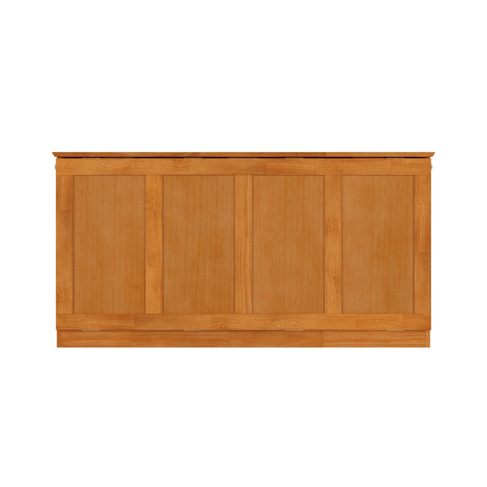 AFI Westfield Queen Murphy Bed Chest with 6-Inch Folding Mattress, Light Toffee